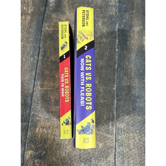 Cats vs. Robots #1: This Is War and #2: Now With Fleas Margaret Stohl & Peterson - Picture 4 of 7